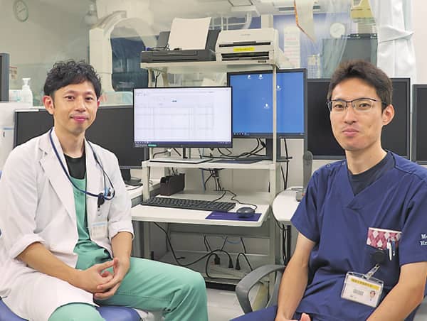 郡司尚玲医長（左）と柿崎正詞主任（右）の写真